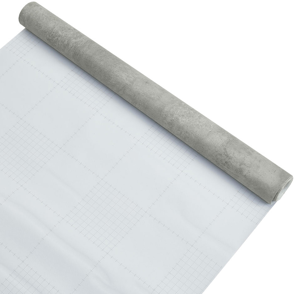 Living and Home PVC Industrial Cement Grey Wallpaper Image 6
