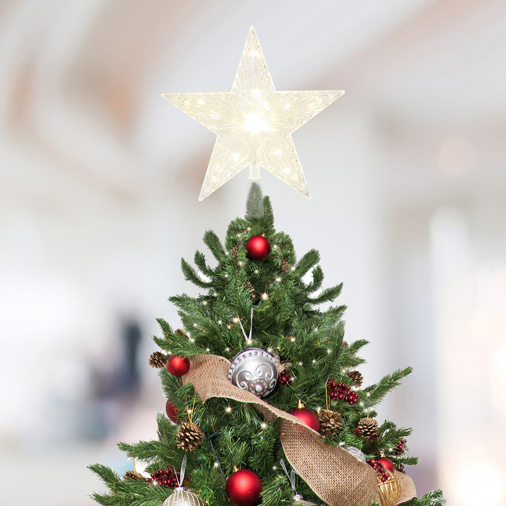 The Christmas Workshop Warm White LED Star Tree Topper  Image 3