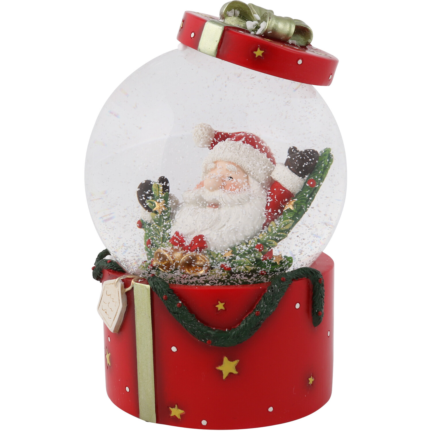 Santa Present Musical Snowglobe Image 3