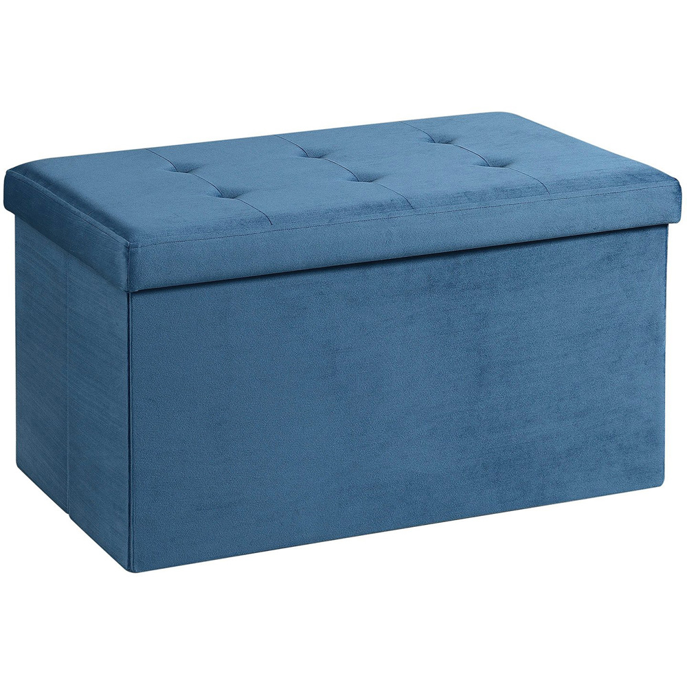 Brushed Velvet Trunk - Royal Blue Image 2