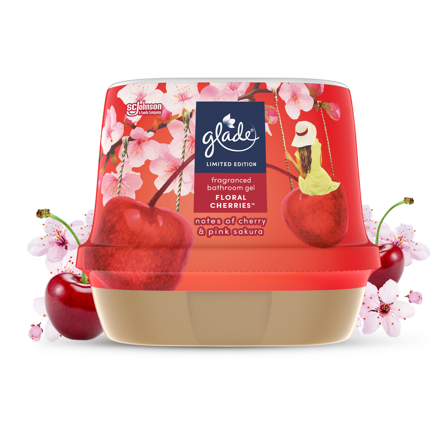 Glade Bathroom Gel 180g Red Image