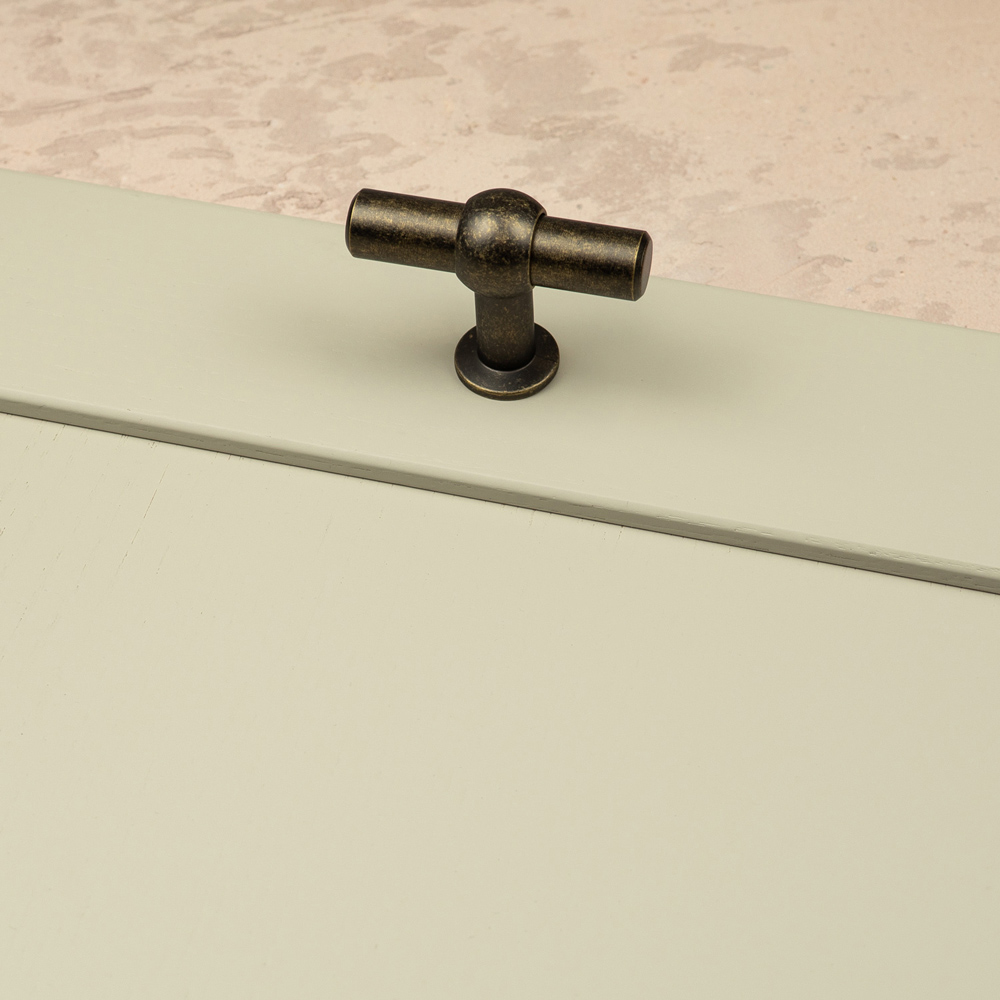Handle & Home Antique Brass T-Knob 60mm Image 4