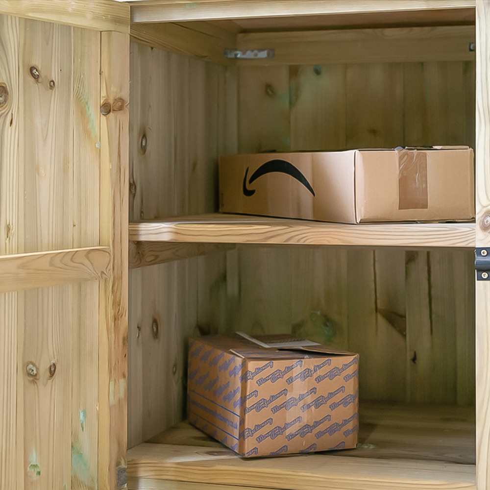 The Garden Village Pendle 3 x 2 x 1.5ft Small Parcel Storage Shed Image 5