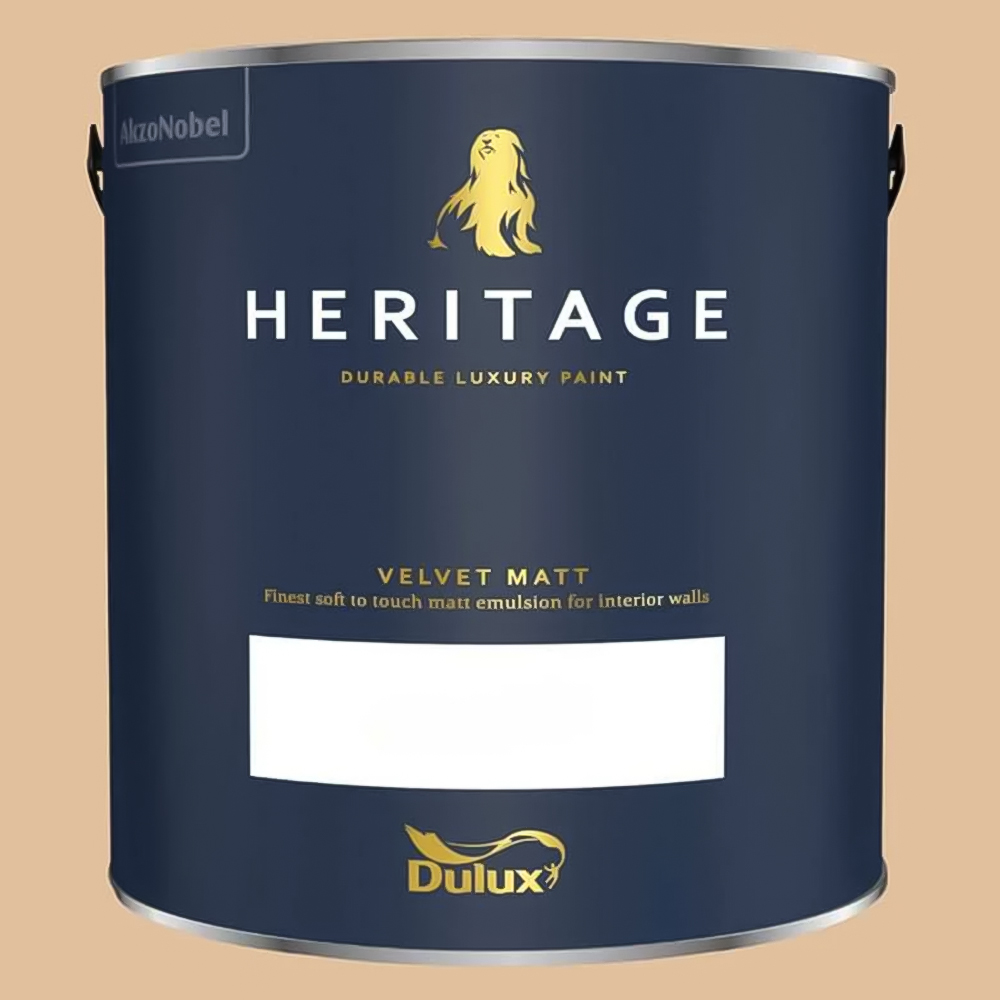 Dulux Heritage Walls and Ceilings Buff Velvet Matt Emulsion Paint 2.5L Image 2