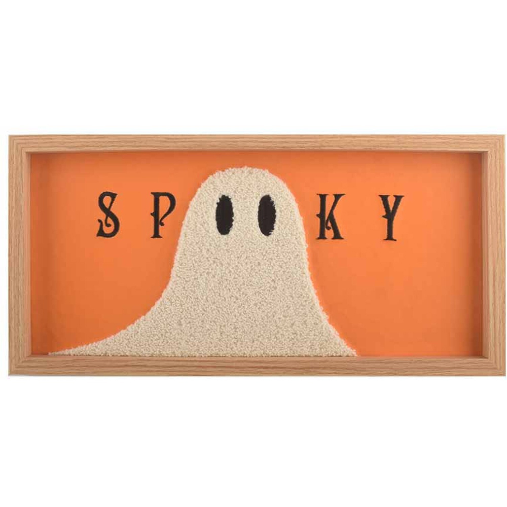 Ghostly Tufted Framed Plaque Image 2