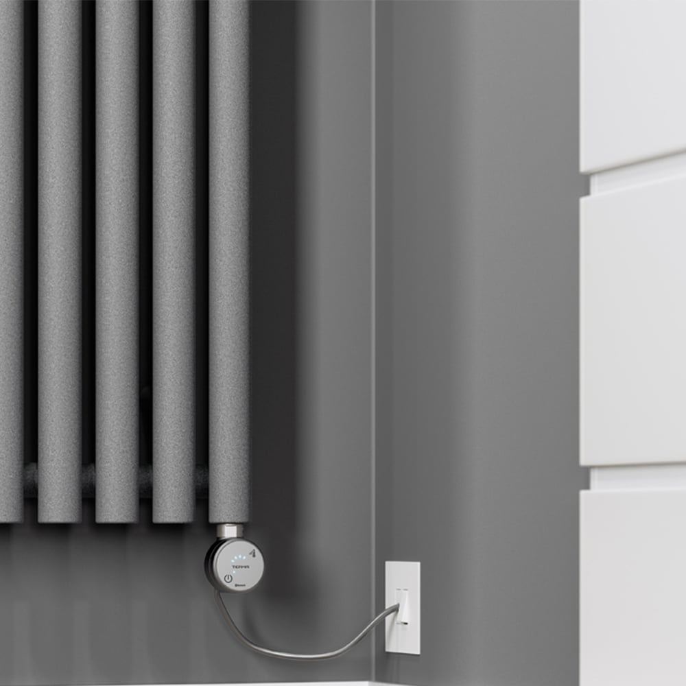 Terma Rolo Room Salt n Pepper Electric Radiator Bluetooth 800W 1800 x 370mm Image 6