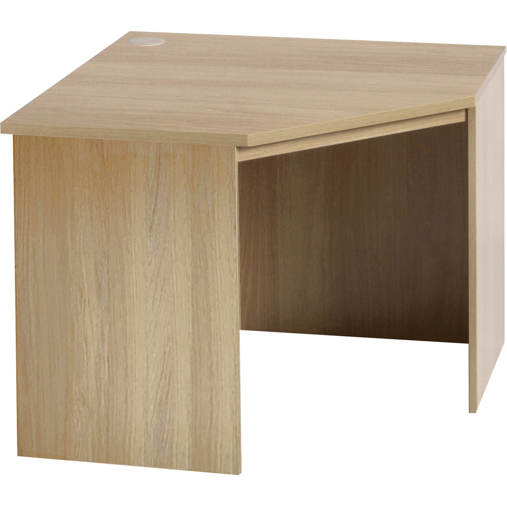 R White Cabinets Corner Computer Desk Brown Image 2