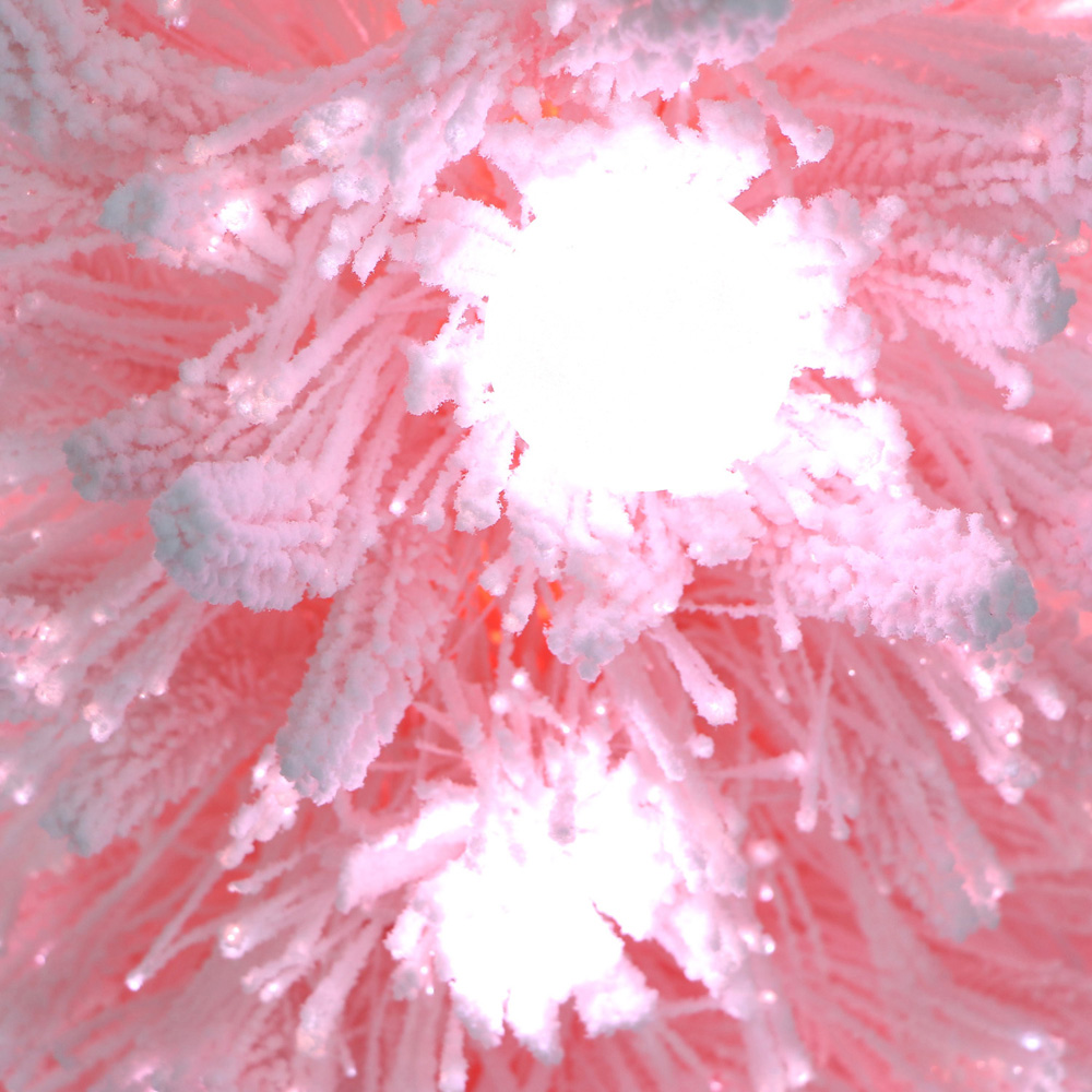 5ft Fibre Optic Christmas Tree Pink Image 3