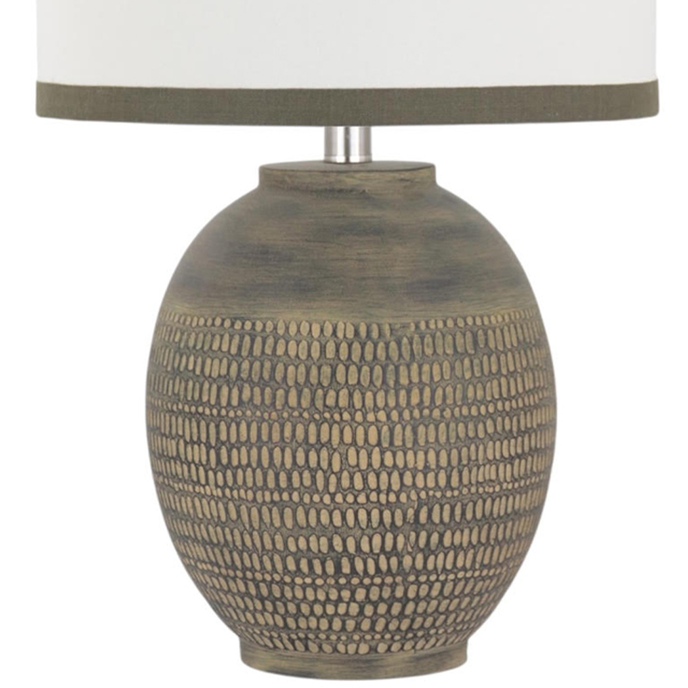 Acacia Home Black and White Shade Ceramic Table Lamp 57cm Image 3