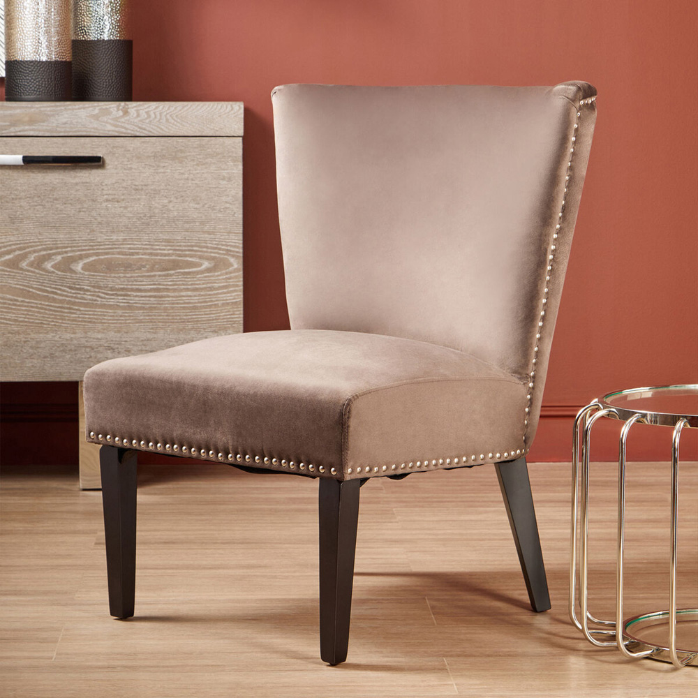Premier Housewares Kensington Townhouse Mink Winged Dining Chair Image 5