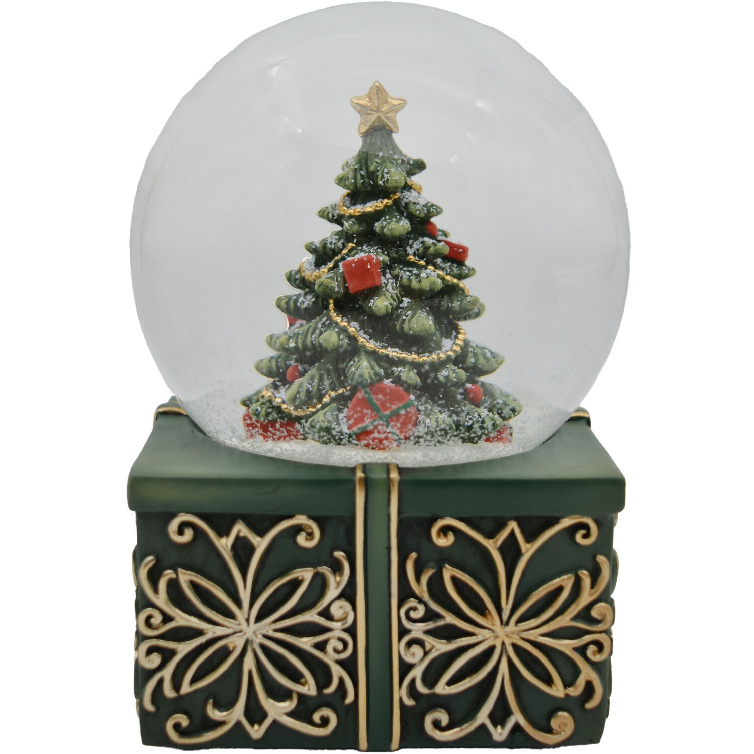 Nutcracker Snow Globe Emerald Green Image 2