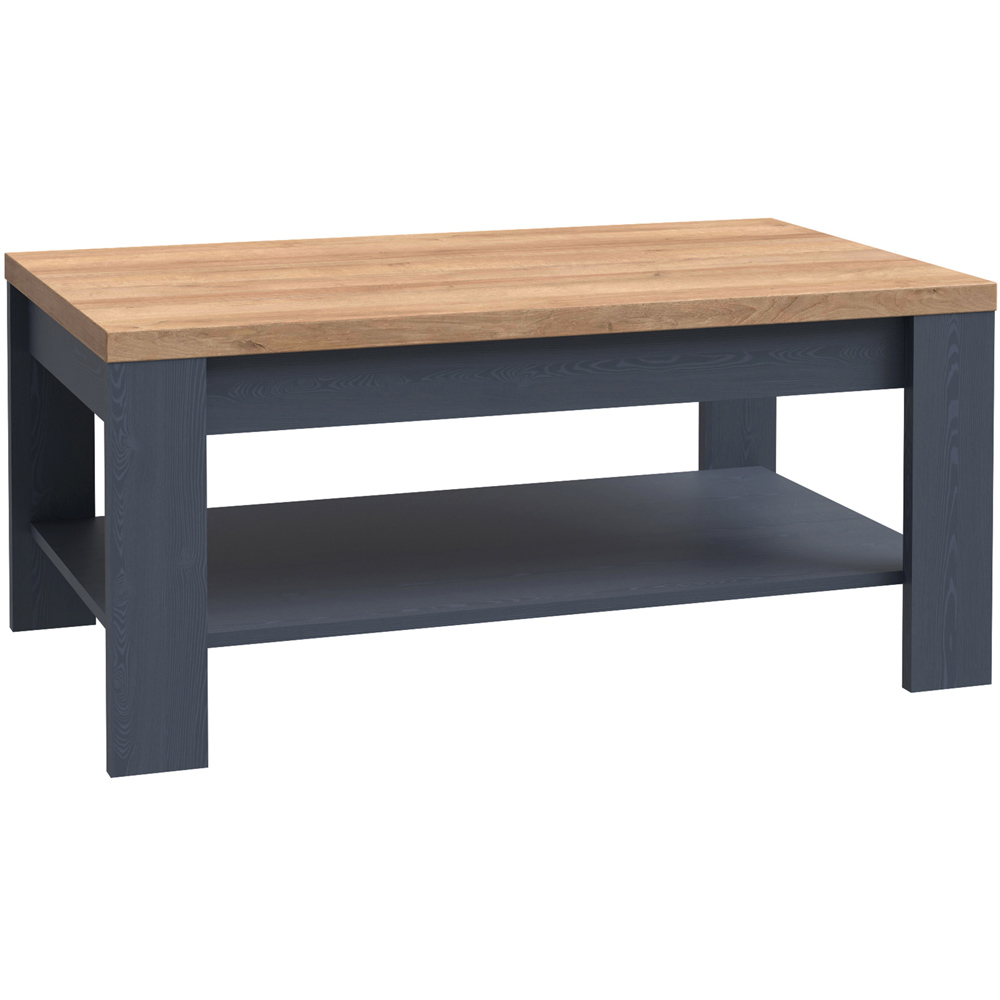 Florence Bohol Navy Riviera Oak Coffee Table Image 2