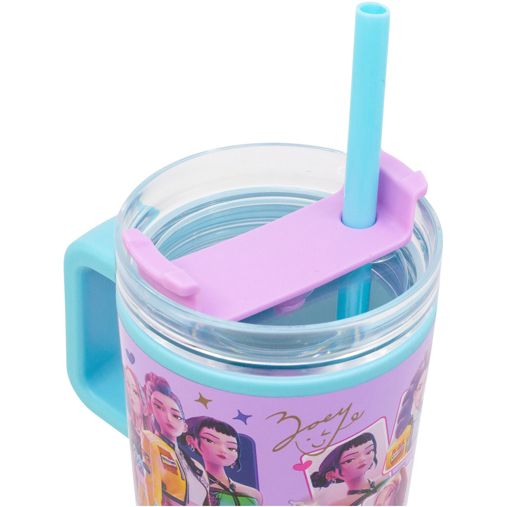 K-Pop Tumbler with Handle Purple Image 4