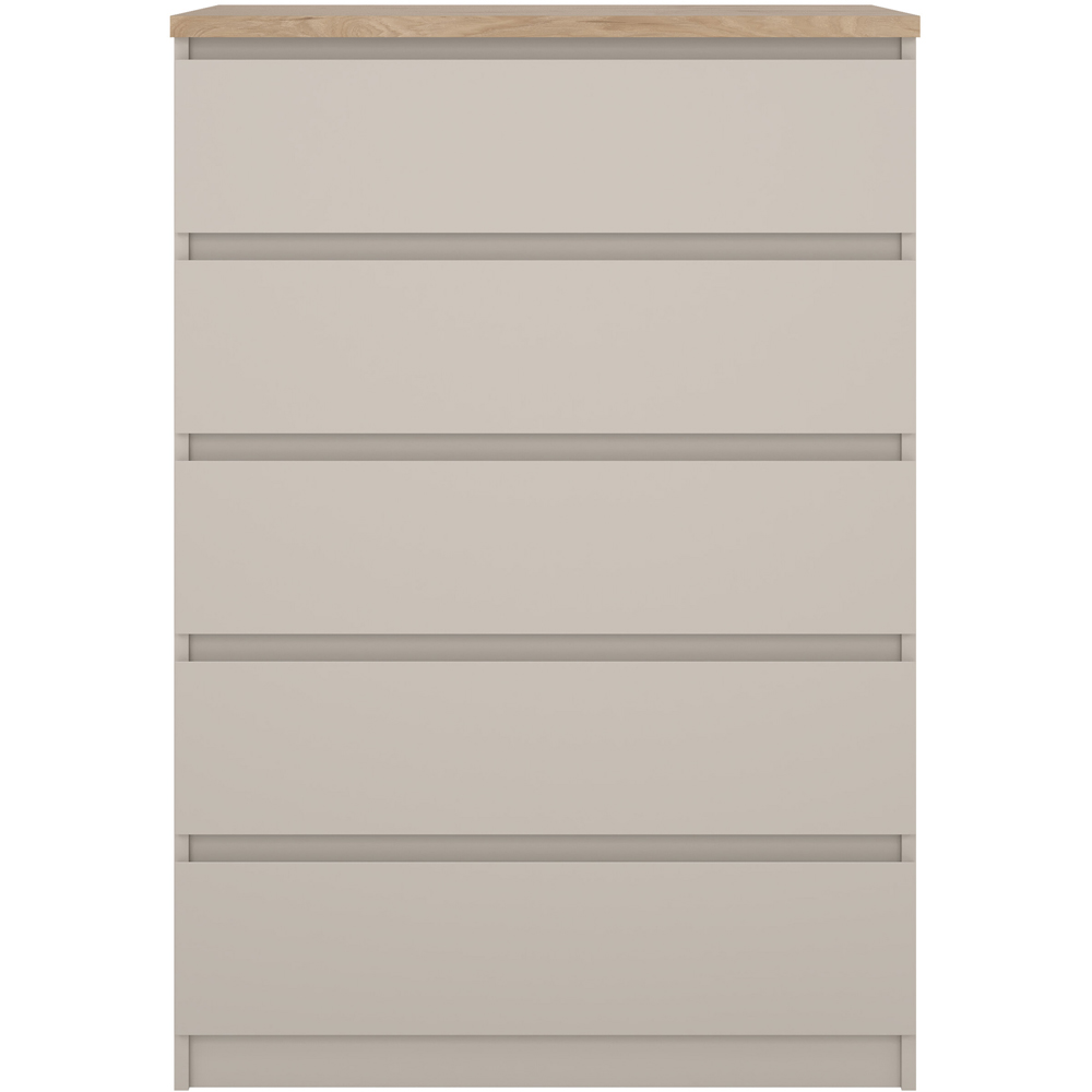Florence Naia 5 Drawer Cashmere Jackson Hickory Chest of Drawers Image 3