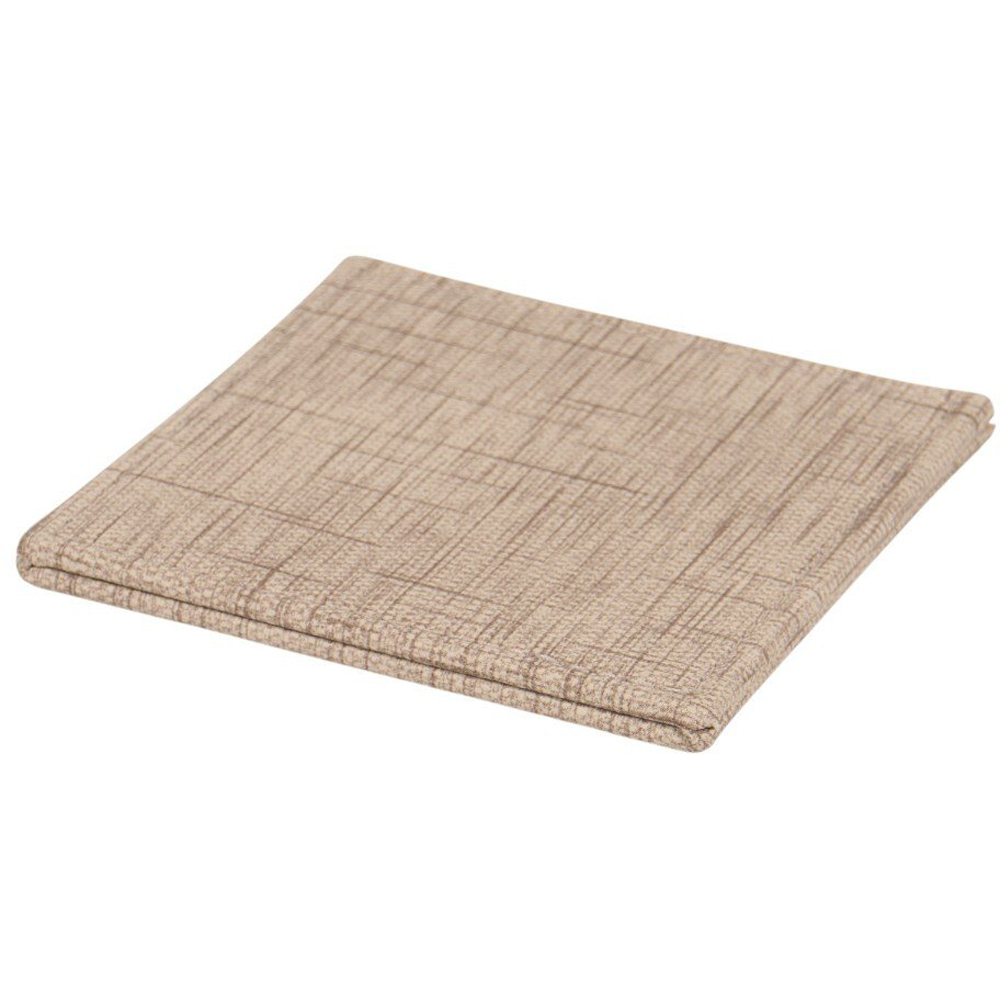 Set of 4 Square Faux Leather Coasters Light Brown Image 3