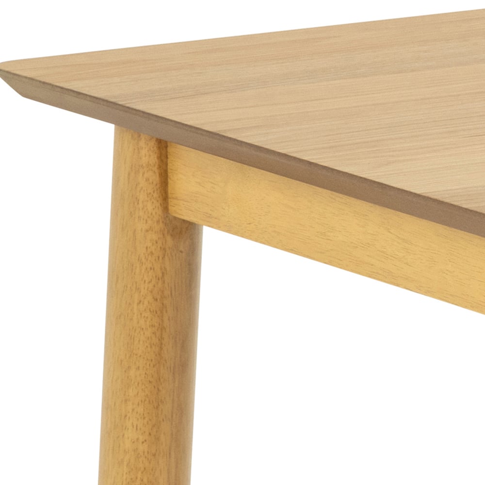 Florence Barlow 4 Seater Rectangular Dining Table Matt Oak Image 5