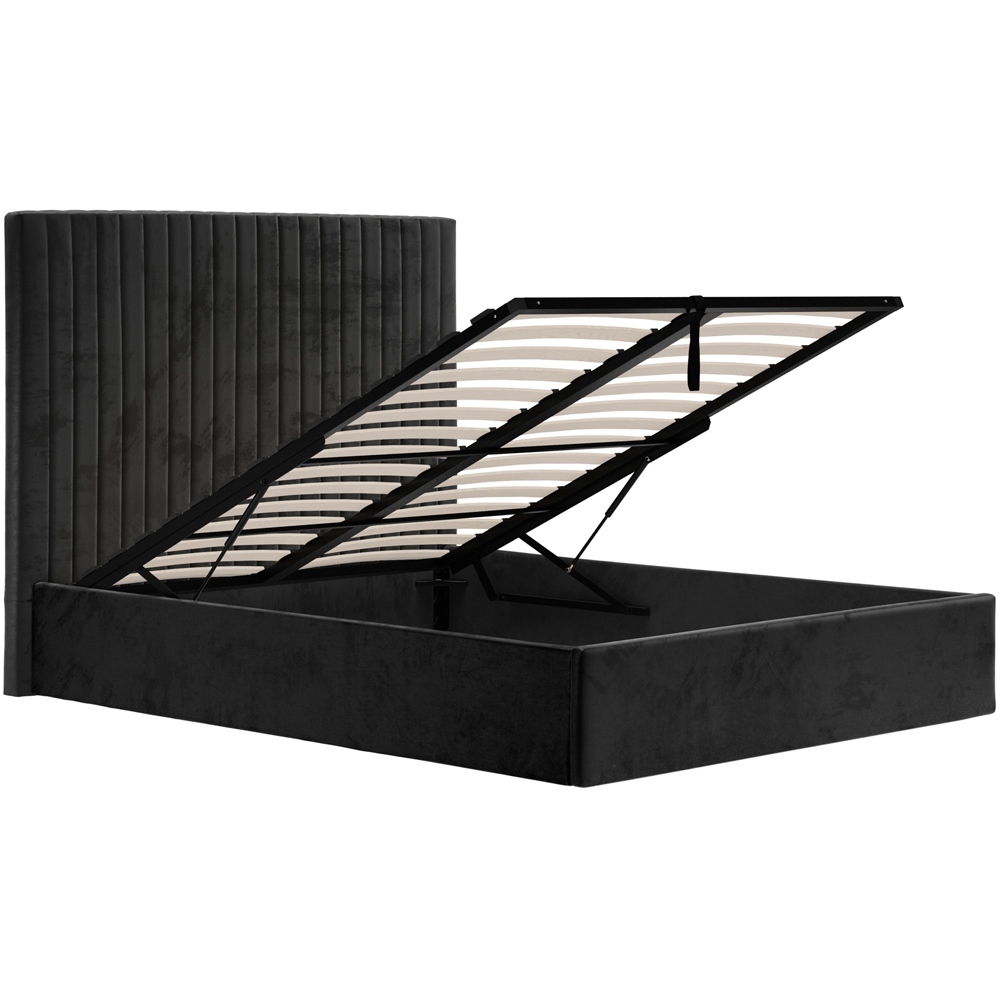 LPD Home Berlin Black King Size Tall Ottoman Bed Image 3