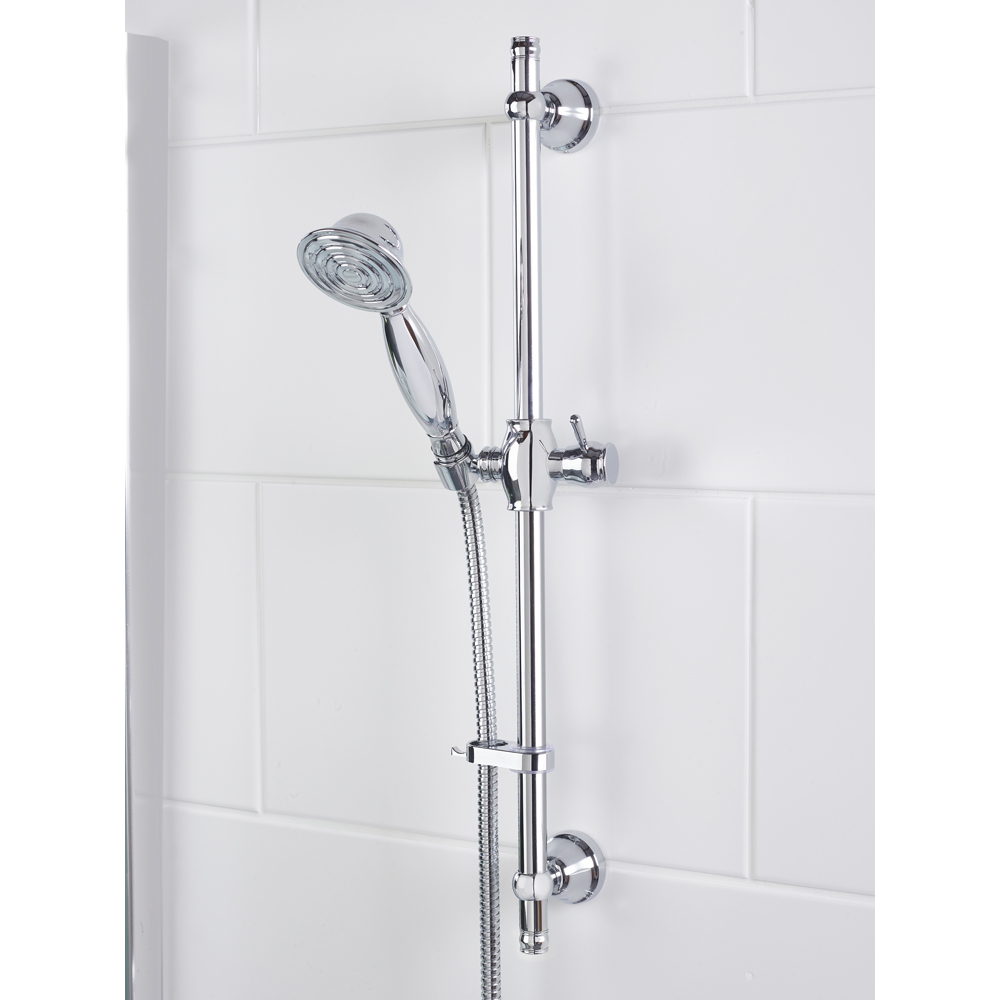 Bristan Regency Traditional Chrome Thermostatic Exposed Shower Valve with Handset Image 6