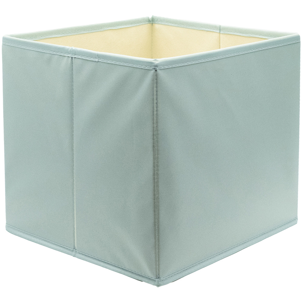 Homebase Plain Blue Compact Cube Storage Insert 3 Pack Image 4