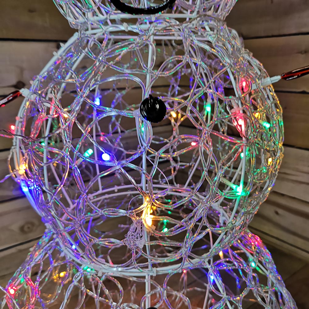 Premier 80 Multicolour LED Soft Acrylic Christmas Snowman 90cm Image 5