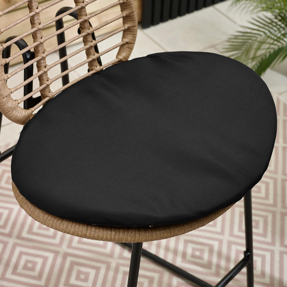 Furniturebox Rio Light Brown and Black Rattan Outdoor Bar Set Image 2