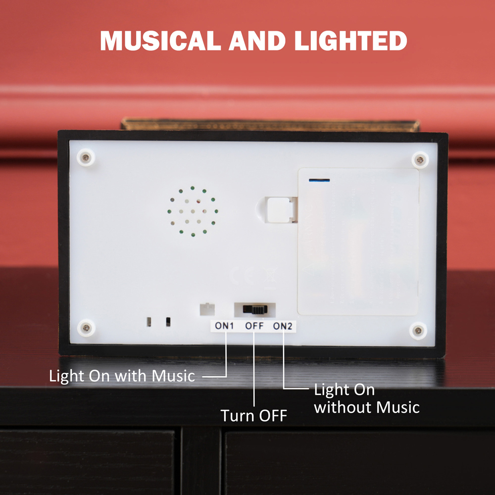 Everglow Bronze Tone with Light Christmas Snow Globe Lantern Image 5