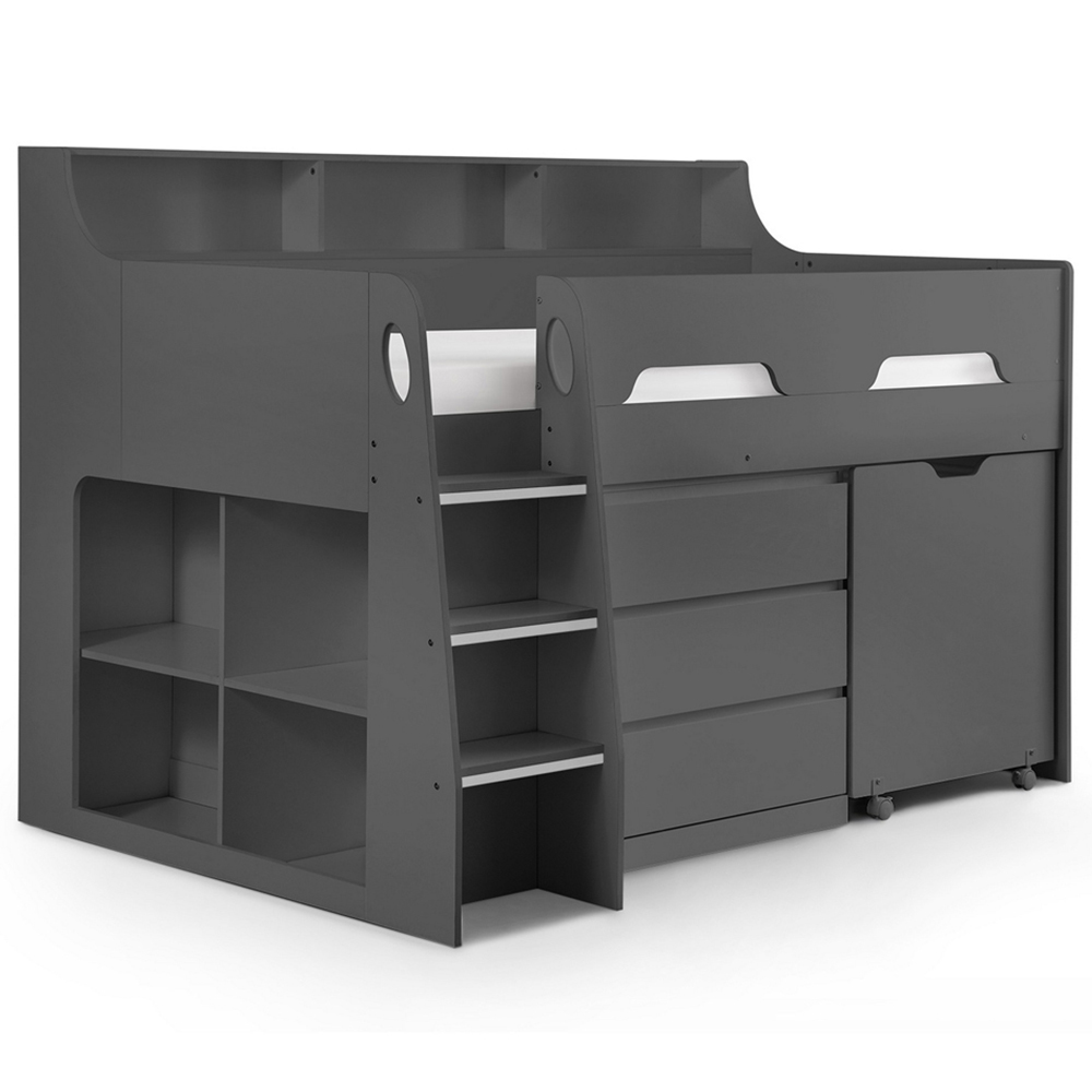 Julian Bowen Jupiter Anthracite Mid Sleeper with Storage Image 3