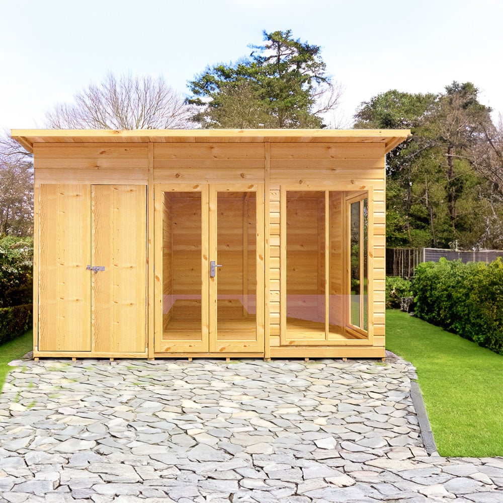 Shire Lela 12 x 8ft Double Door Summerhouse with Storage Image 6