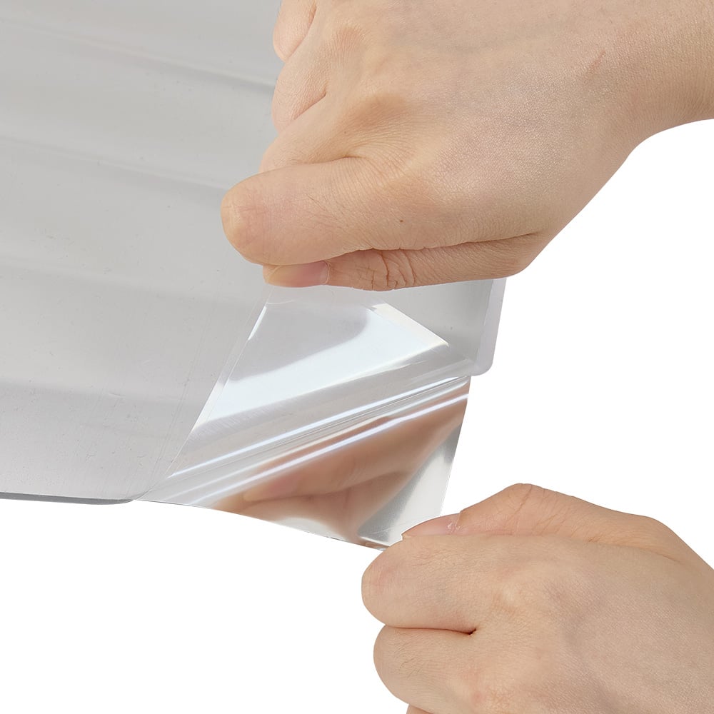 Living and Home Grid Effect Grey Apricot Peel and Stick Wall Tile Sticker 10 Pack Image 2