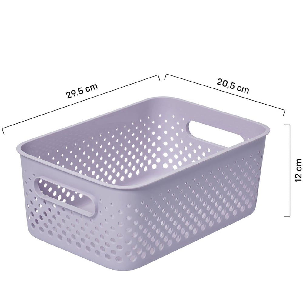 SmartStore Essence Lavender Medium Storage Basket 5.6L 3 Pack Image 9