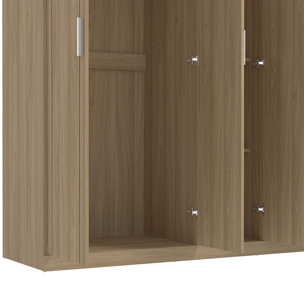 Compton 3 Door Euro Oak Combination Wardrobe Image 6