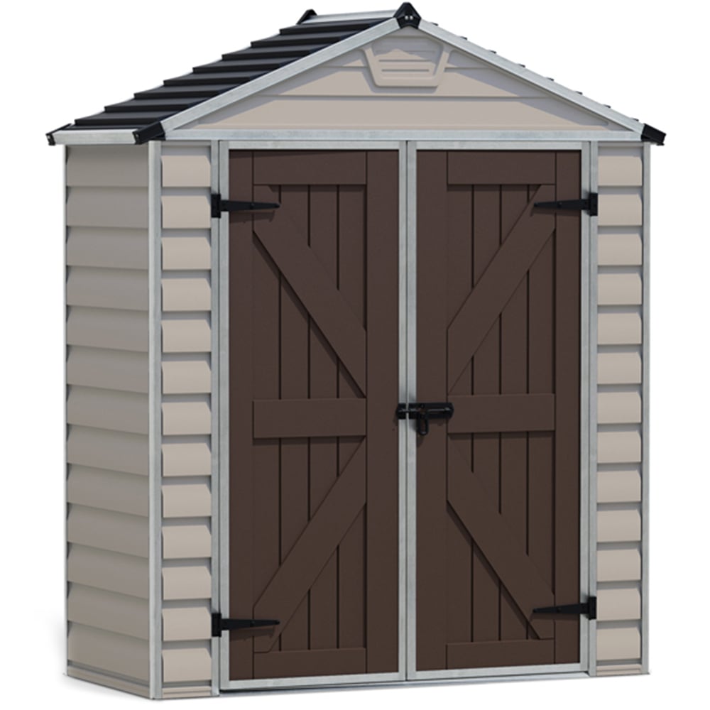 Palram Canopia SkyLight 6 x 3ft Double Door Tan Shed Image 1