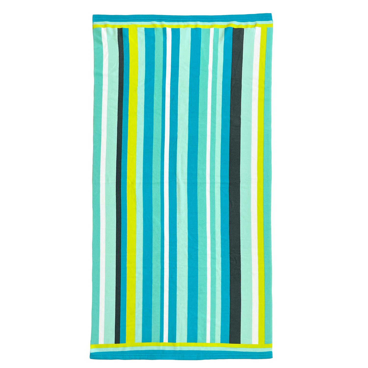 Microfibre Stripe Printed Beach Towel Image 3