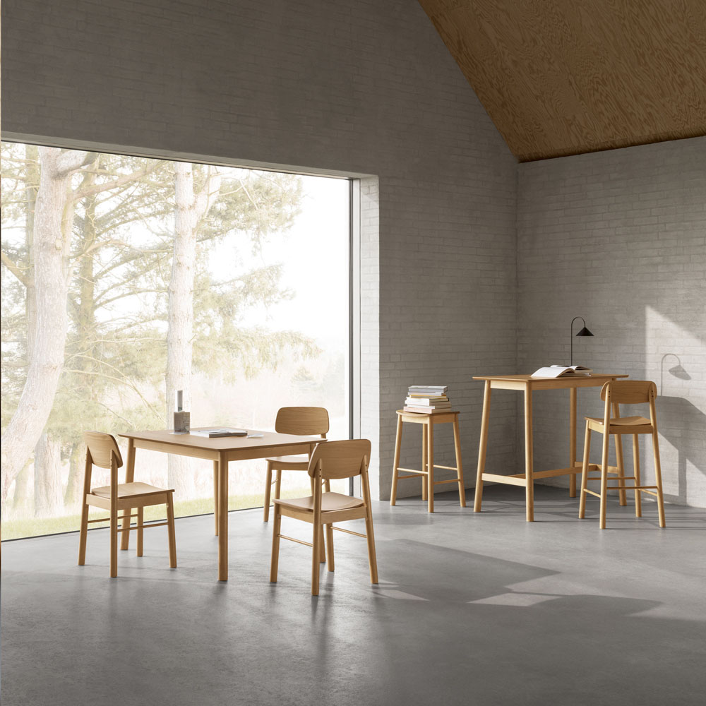 Florence Barlow Matt Oak Bar Stool Set of 2 Image 8