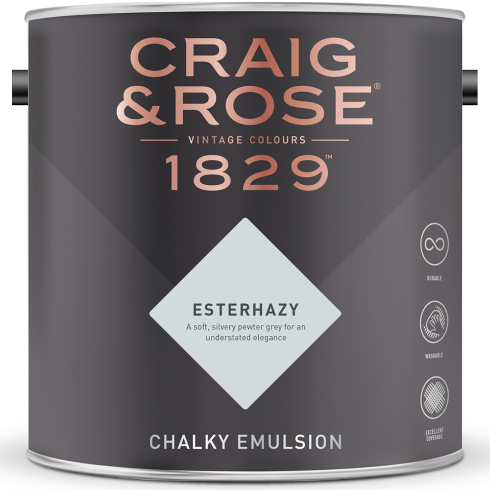 Craig & Rose Walls and Ceilings Esterhazy Chalky Emulsion Paint 5L Image 2