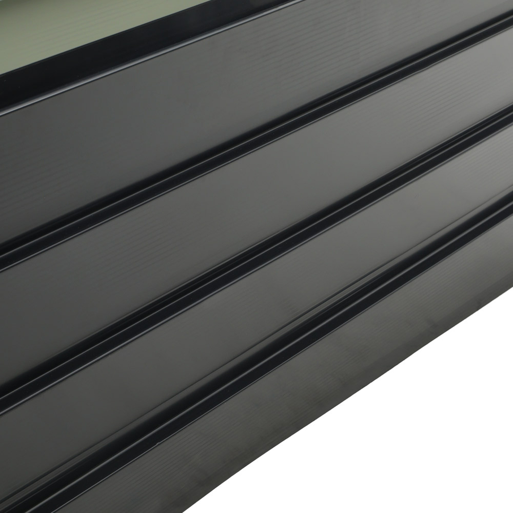 Living and Home 3.7 x 3.7ft Black L-Shaped Weather Resistant Steel Raised Garden Bed Image 6