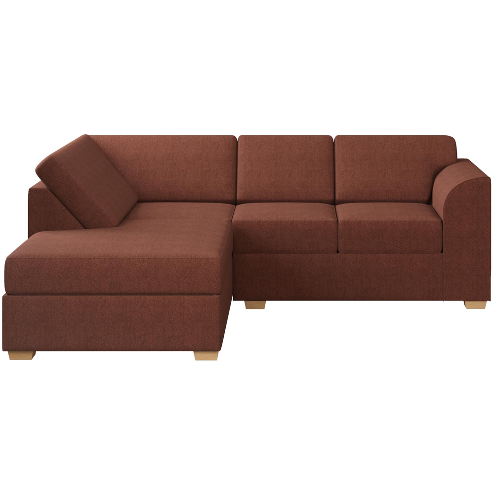 Modo 3 Seater Venice Brick Left Hand Fixed Back L-Shape Corner Sofa Image 3