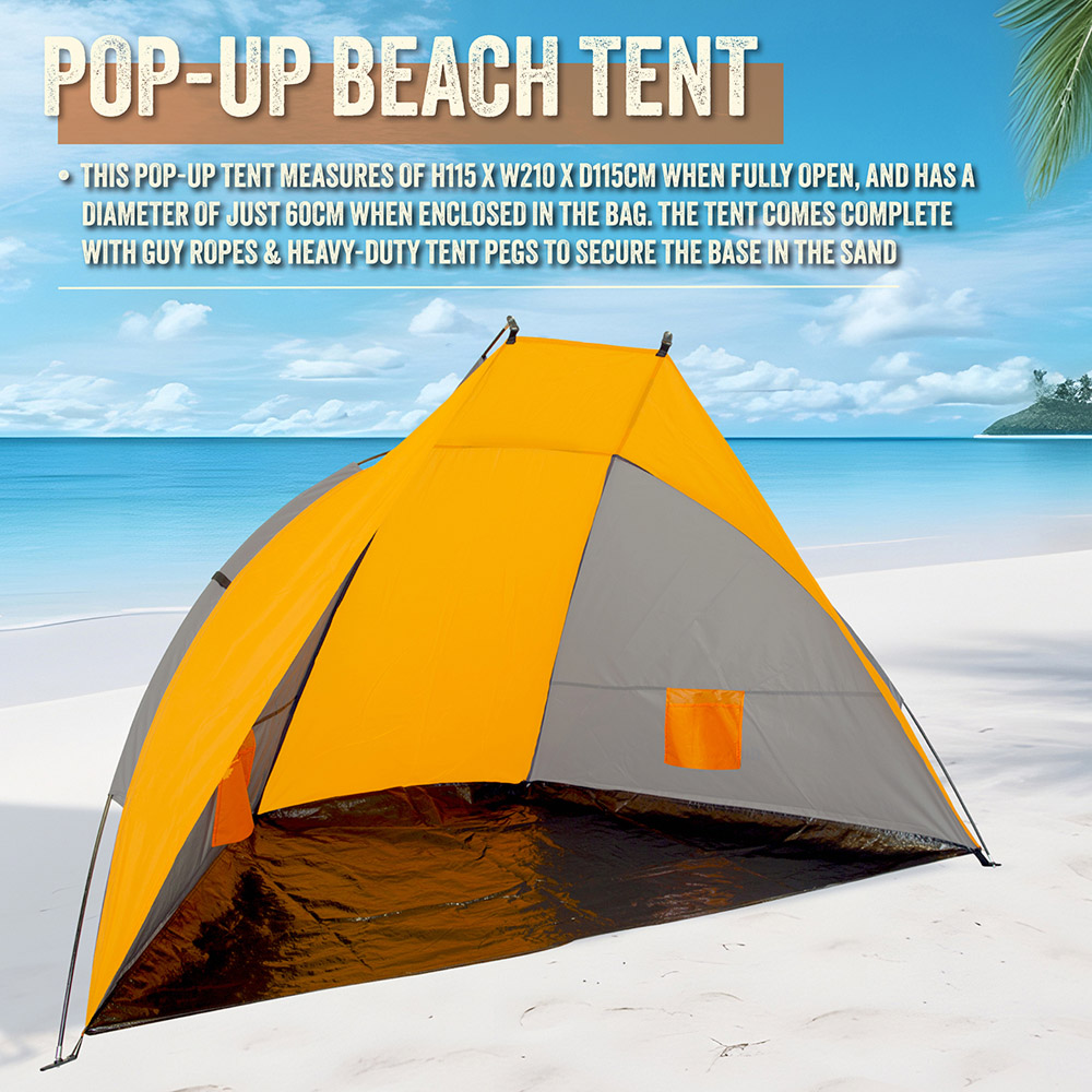 Milestone Camping UV50+ Protection Beach Shelter Image 4