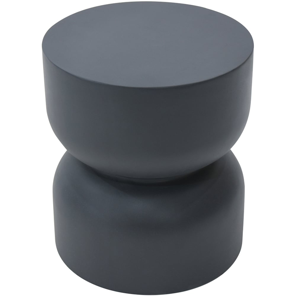 Elementi Chronos Slate Black GRC Side Table Image 2