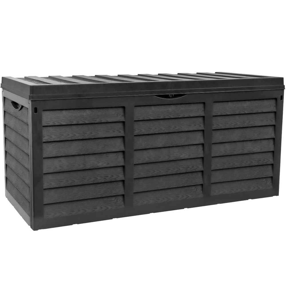 Gr8 Garden 320L Black Plastic Storage Box Image 1