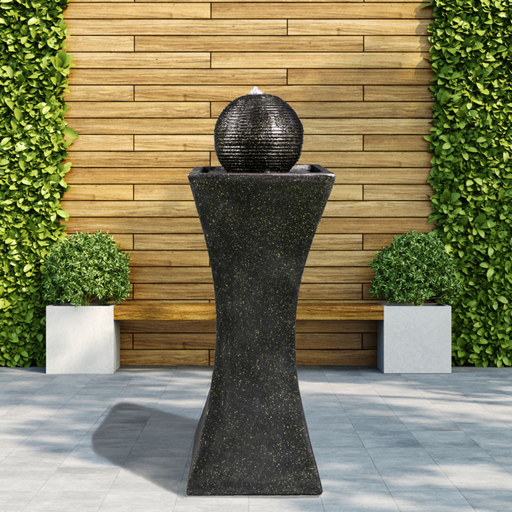 MDA Designs Sequanna Outdoor Water Feature with LED Lighting Image 7