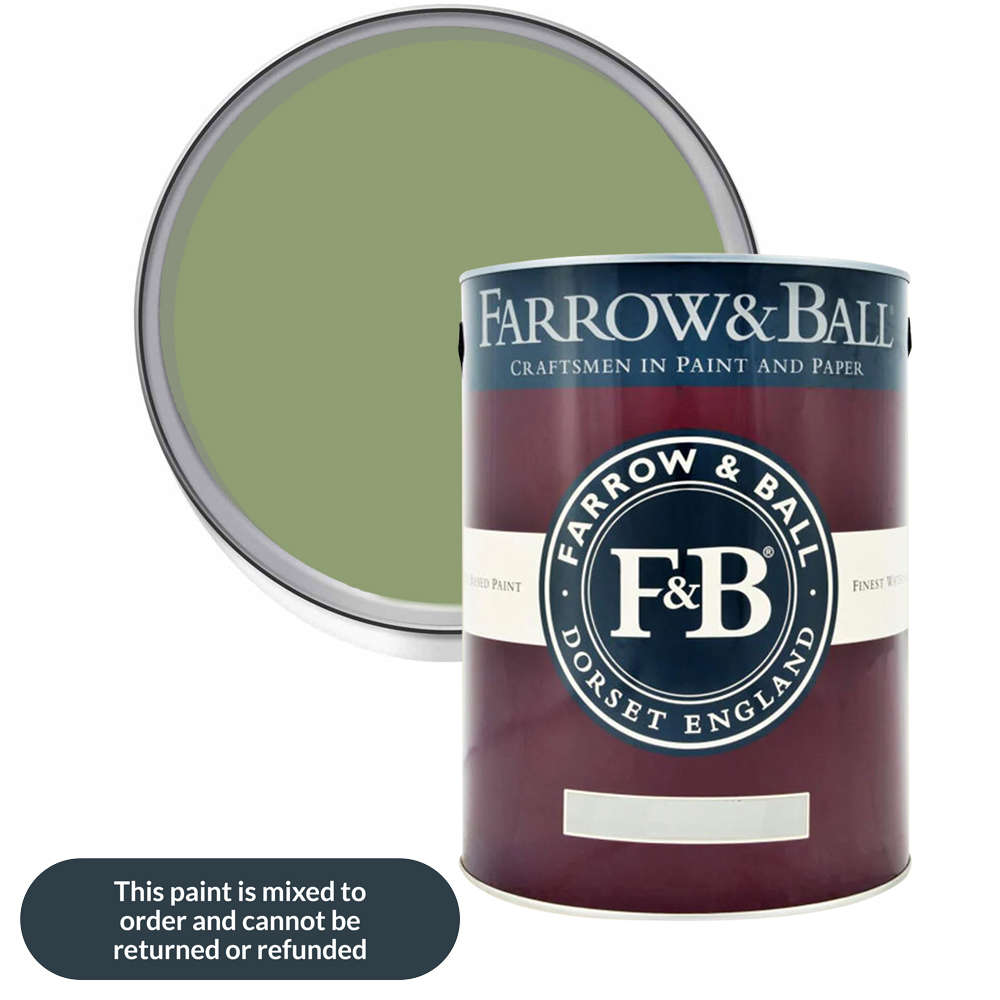 Farrow & Ball Estate Eggshell Yeabridge Green Satin Paint 5L Image 1