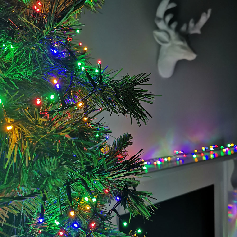 Samuel Alexander 3000 Multicolour LED Multi-Function Green String Light 75m Image 4