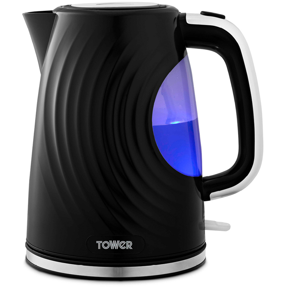 Tower Sonar EEJB341 Black 20L Microwave with 2 Slice Toaster and 1.7L Kettle Set Image 2