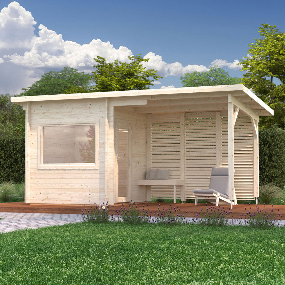 Palmako Sanna 17.3 x 7.5ft Pent Outdoor Sauna Image 6