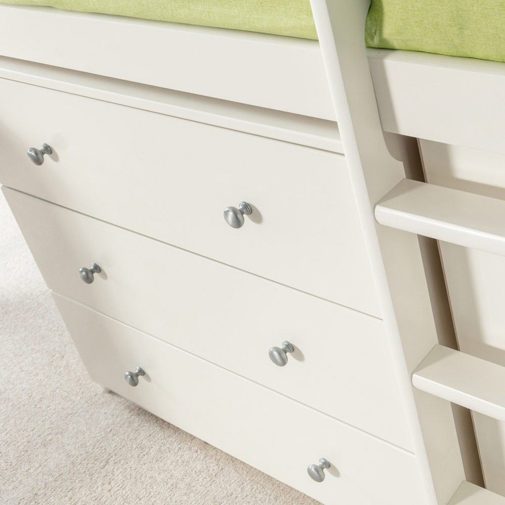 Julian Bowen Roxy Single Stone White Mid Sleeper Workstation Image 5