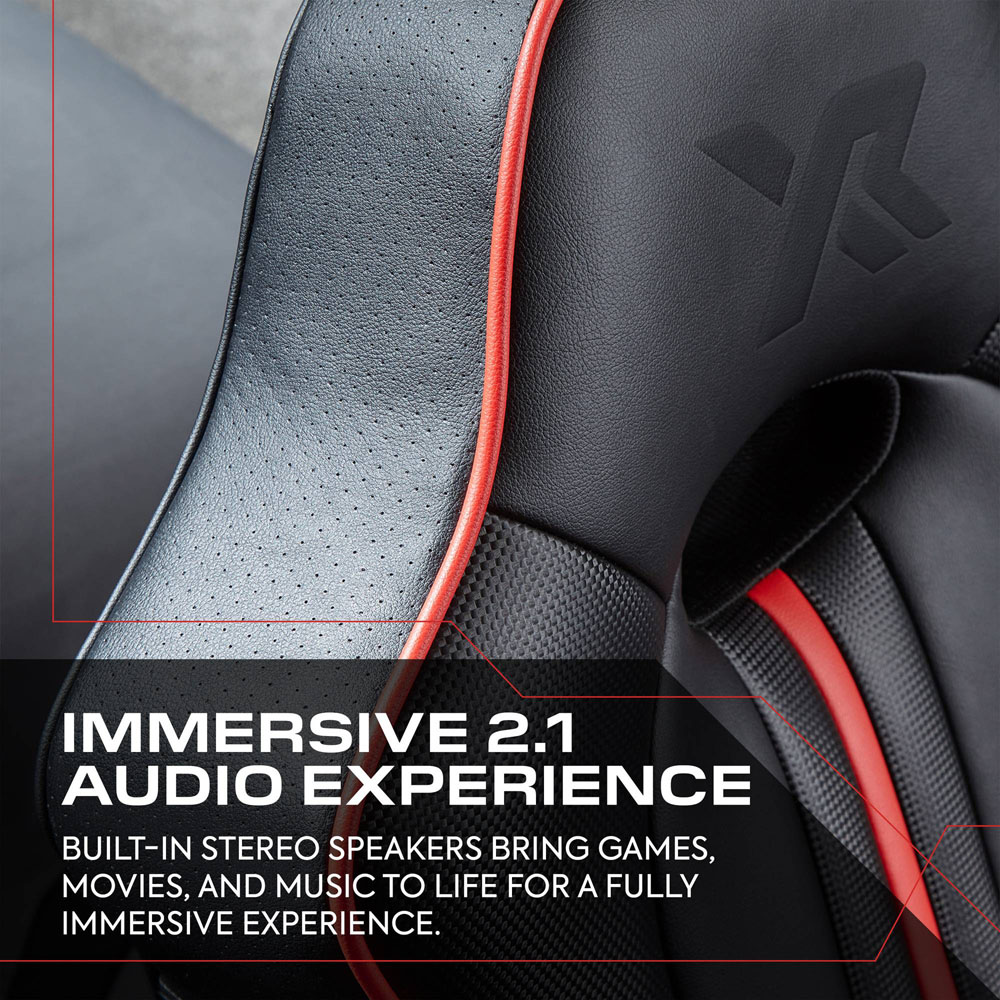 X Rocker Torque 2.1 Red Stereo Audio Console Gaming Chair with Vibration Image 6