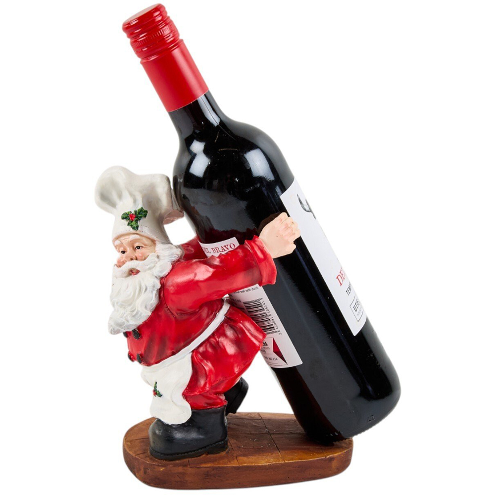 Chef Santa Wine Bottle Holder Image 4