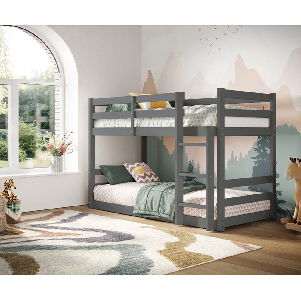 Flair Shasha Grey Low Shorty Wooden Bunk Bed Image 5