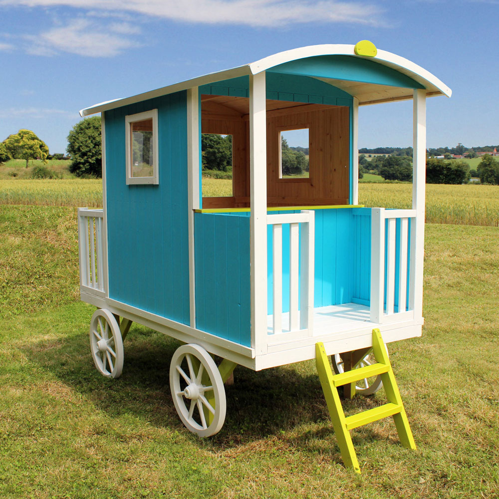 Soulet Carry 6 x 8ft Kids Wooden Shepherds Hut Playhouse Image 2